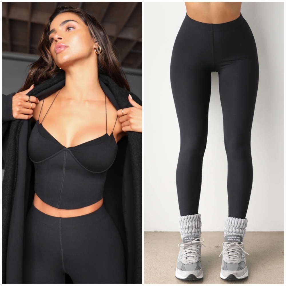 $104 JOAH BROWN BODY LEGGINGS BLACK ALO YOGA LULULEMON STRUT THIS WE WORE WHAT